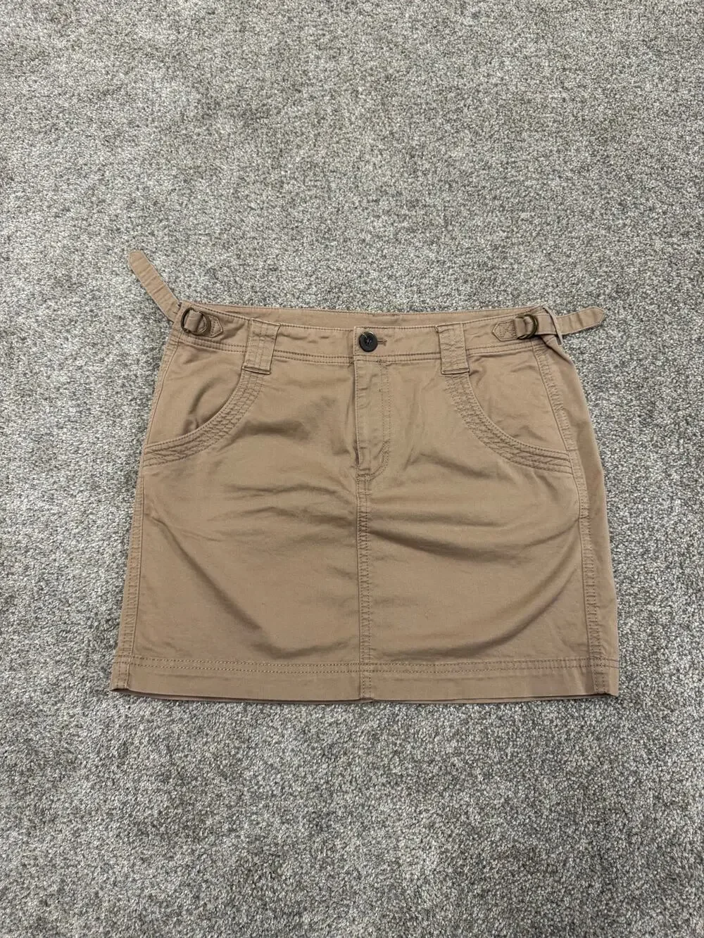 Athleta Women's Tan Utility Mini Skirt